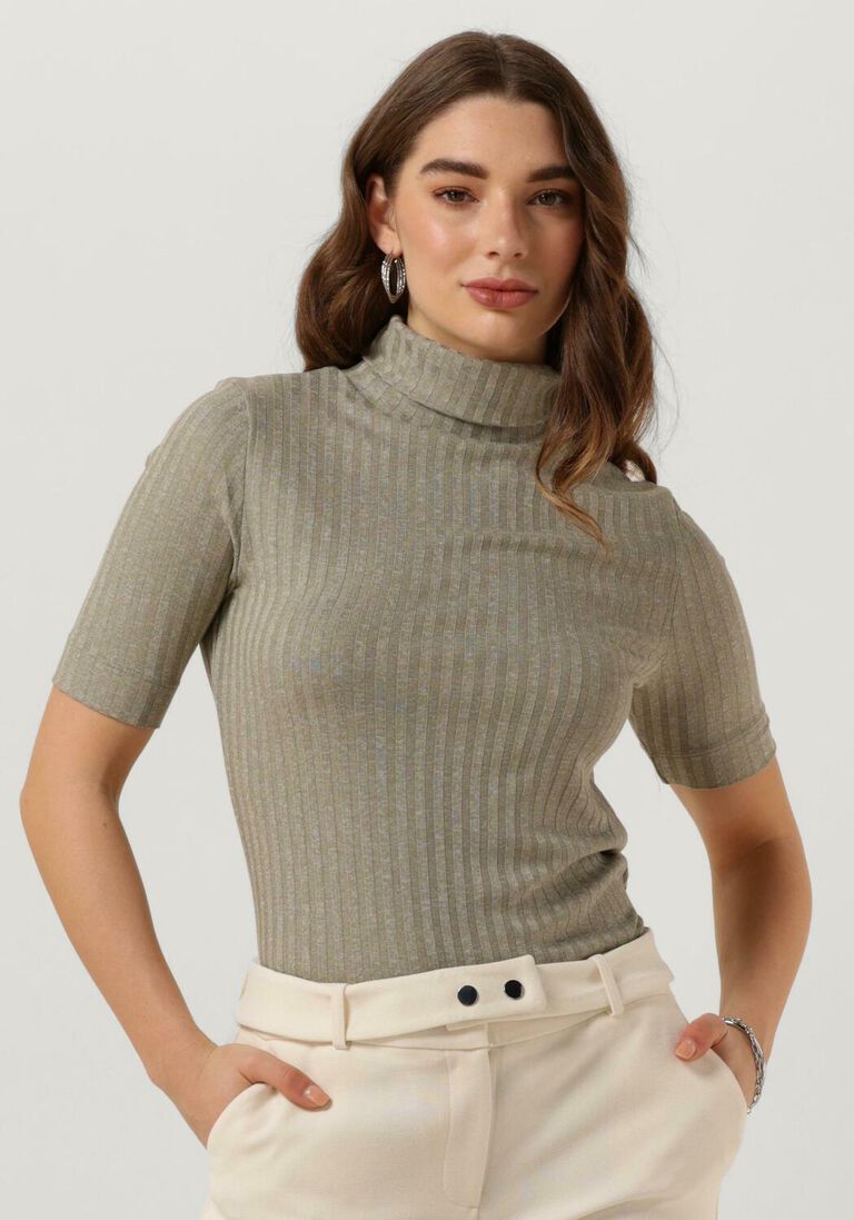 MY ESSENTIAL WARDROBE olijf my essential wardrobe top jannimw rollneck blouse