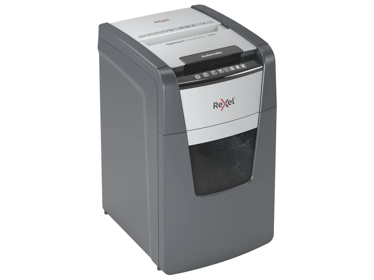 Makulator Rexel Optimum AutoFeed  150X krydsmakulering 4x28 mm (P-4)