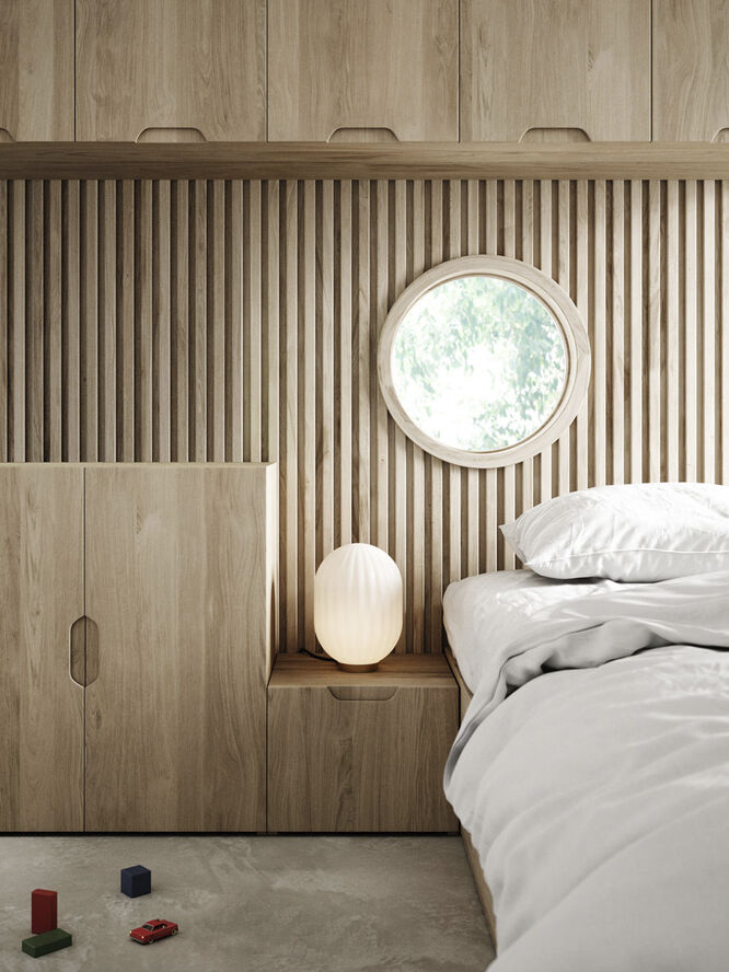 Nordic Tales Modeco  table lampe Hvid