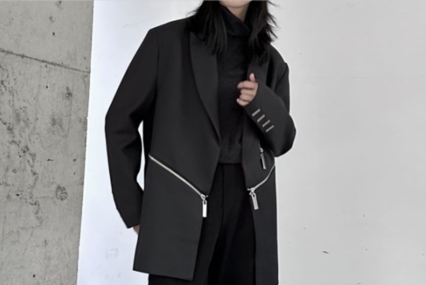 SIMPLE BLACK - Middelhoge effen rechte broek