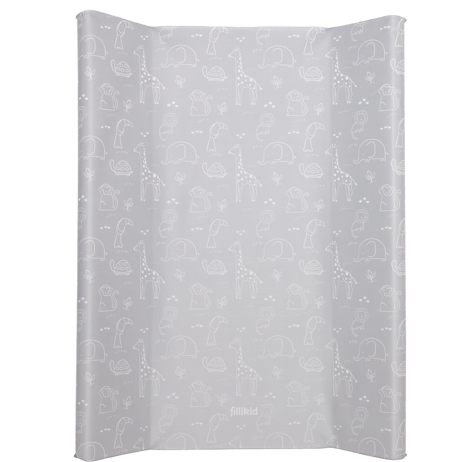 fillikid Wickelauflage 2-keil Safari Grau 50x65 cm