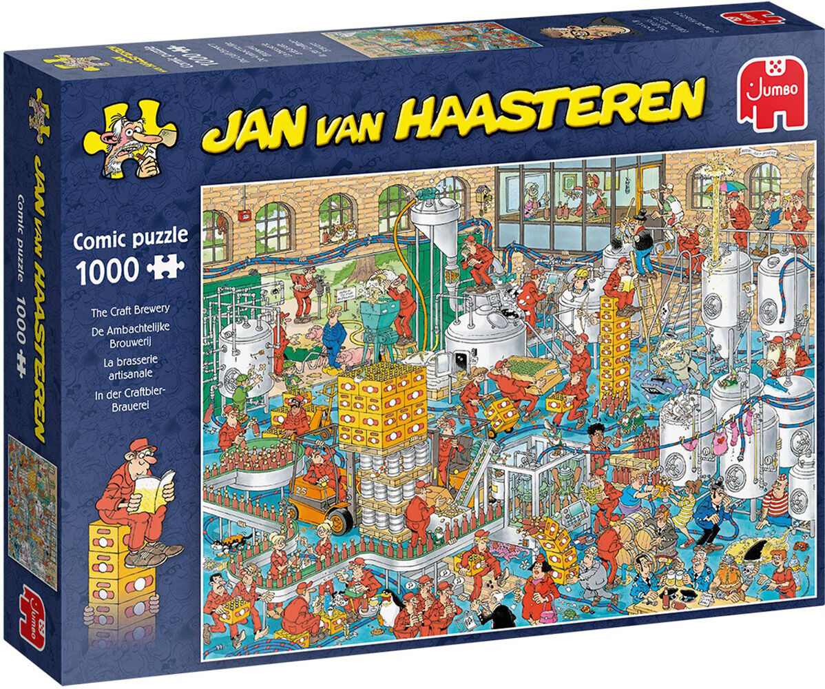 Jumbo Jan van Haasteren De Ambachtelijke Brouwerij - Puzzel - 1000 stukjes - Blauw
