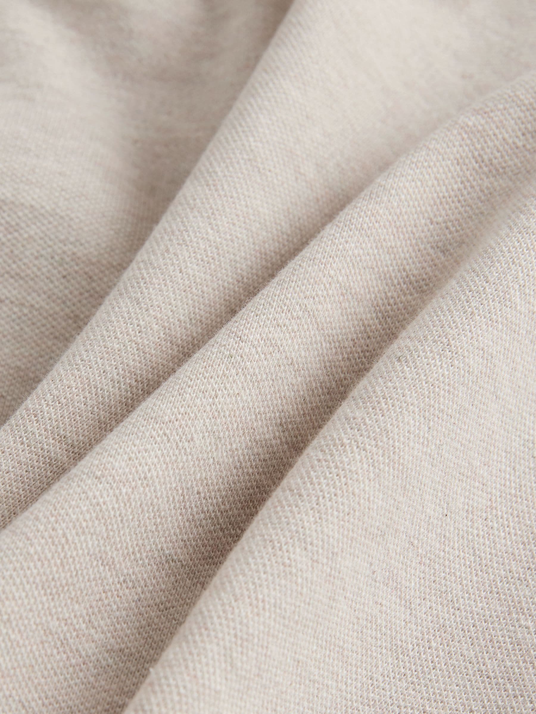 Licht neutraal gemêleerd - Normale Pasvorm - Long-Sleeve Pique Polo Shirt