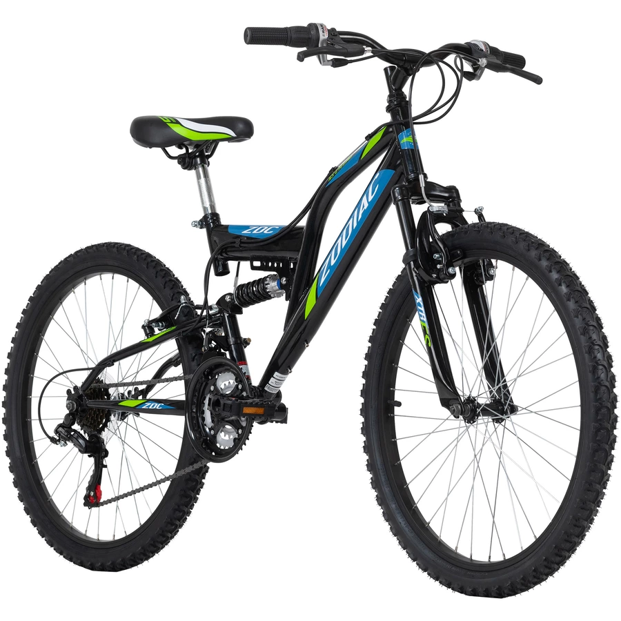 KS Cycling Kinder-Mountainbike 24'' Zodiac RH 38 cm Schwarz-Grün