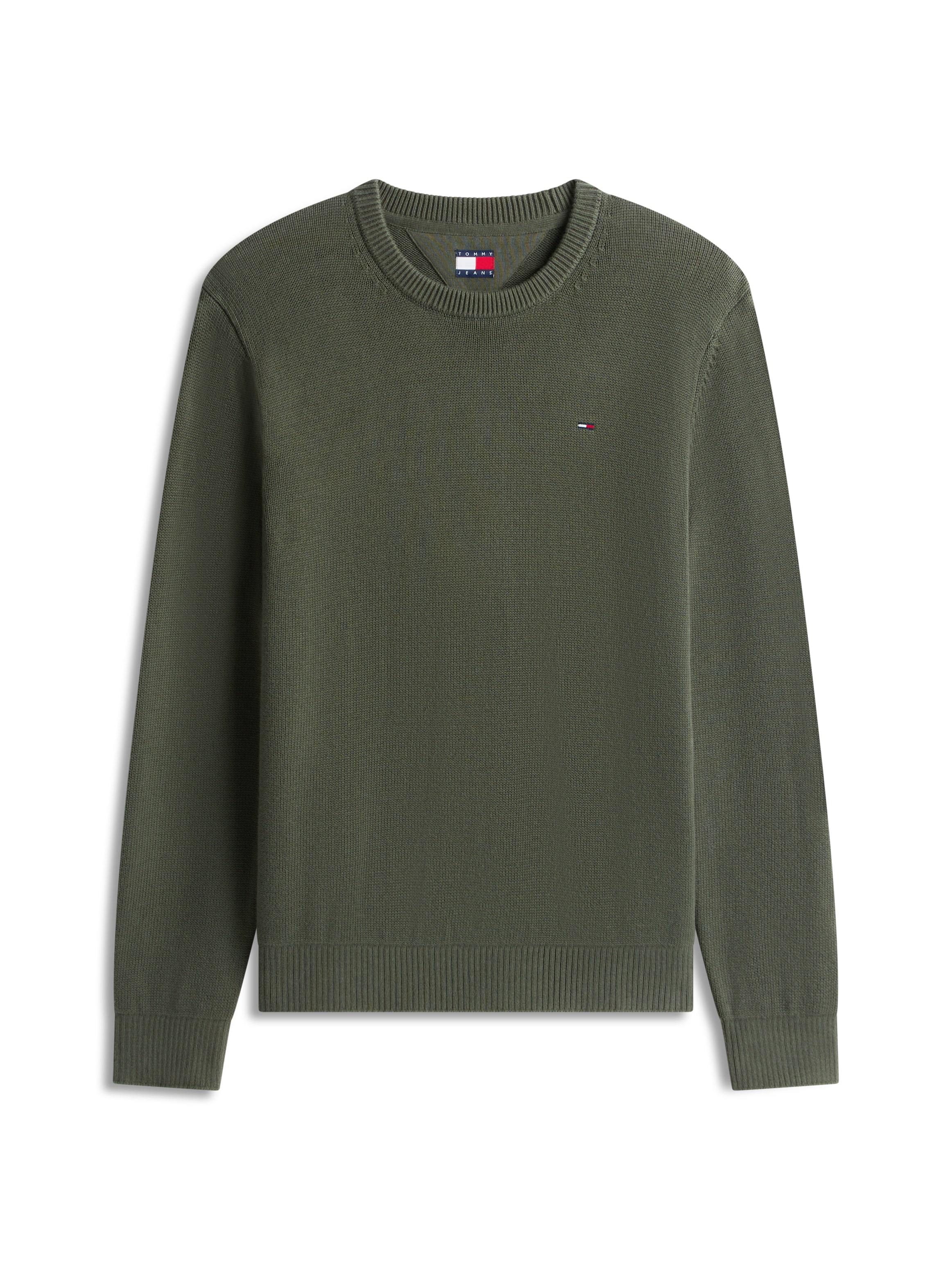 Tommy Jeans Rundhalspullover , Slim fit mit Rundhalsausschnitt