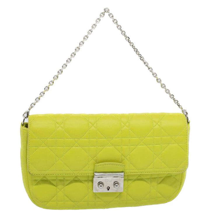 Dior Vintage Dior Shoulder Bag Yellow