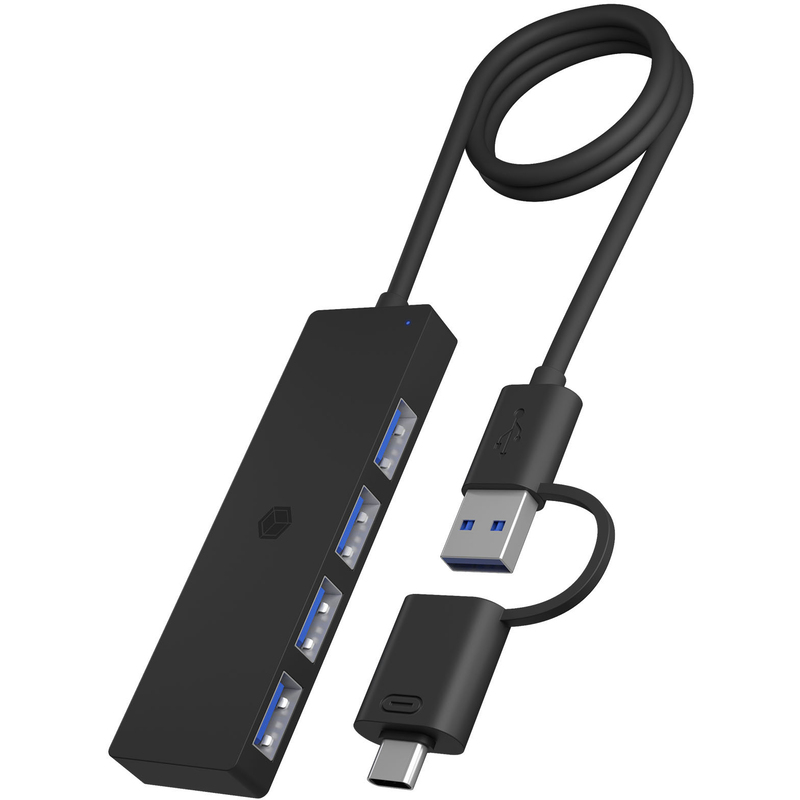 Icy Box USB-C Hub IB-HUB1424-C3, 4x USB-A 3.2, 0.62 m