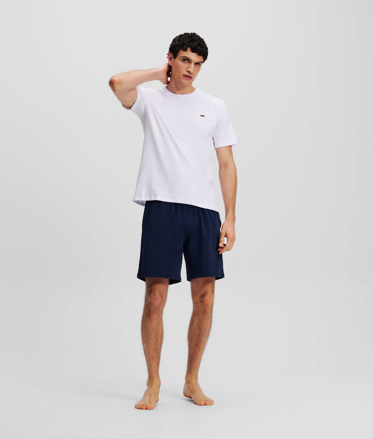 ENSEMBLE PYJAMA IKON - Noir iris-blanc