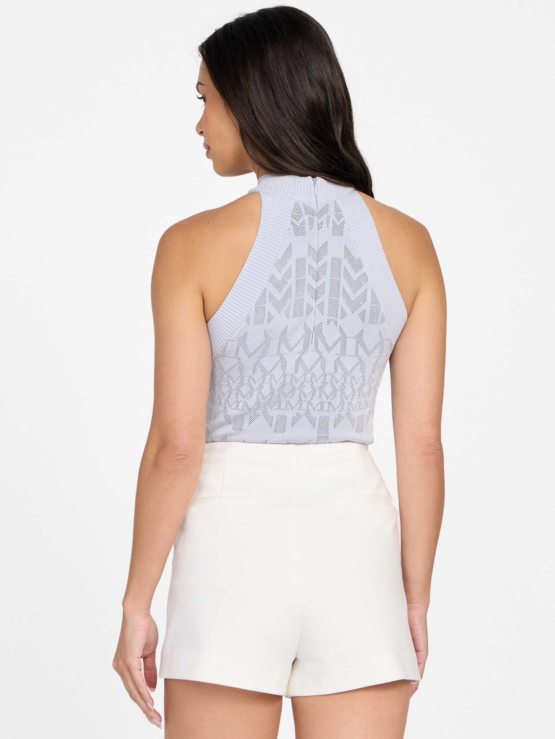 Blusa de malha com monograma Billie