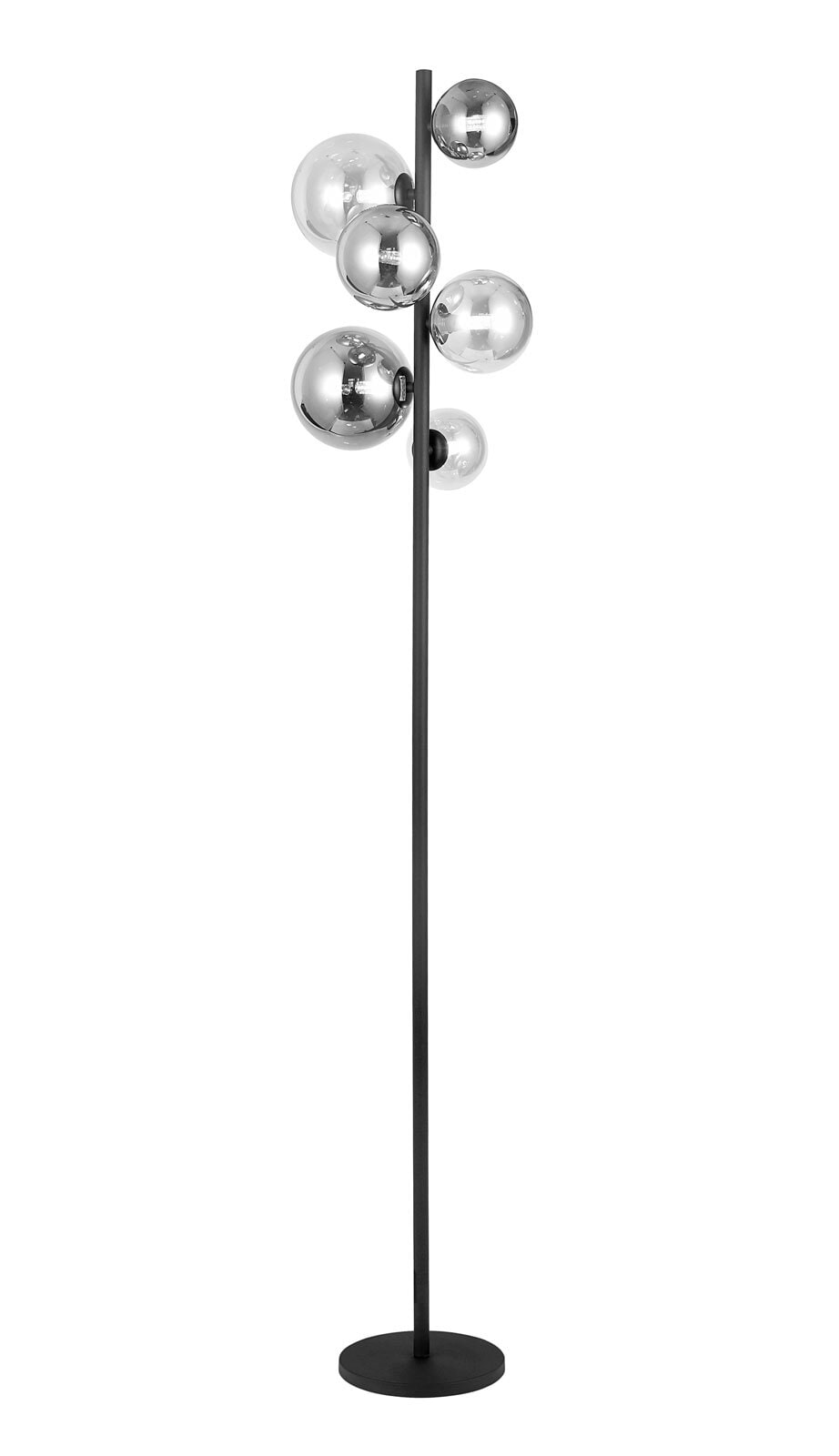 casaNOVA LED Retrofit Stehlampe ESFERA schwarz /rauch /bernstein