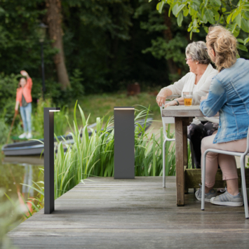 Philips tuinpaal Bustan antraciet 1x3,8W 77 cm