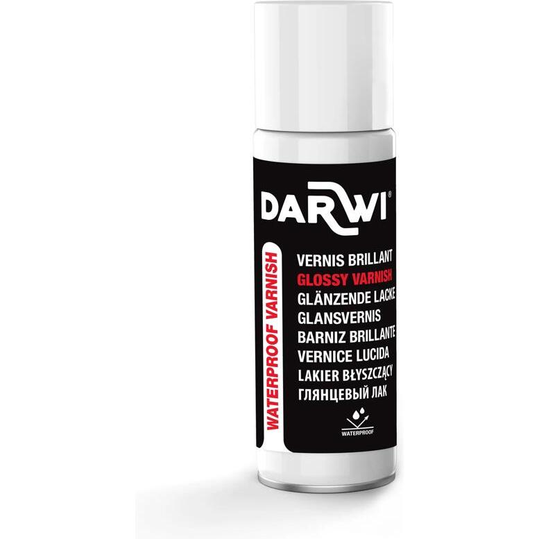 DARWI Vernis waterproof à base de solvant, 250ml (en aérosol), Finition brillante - Incolore