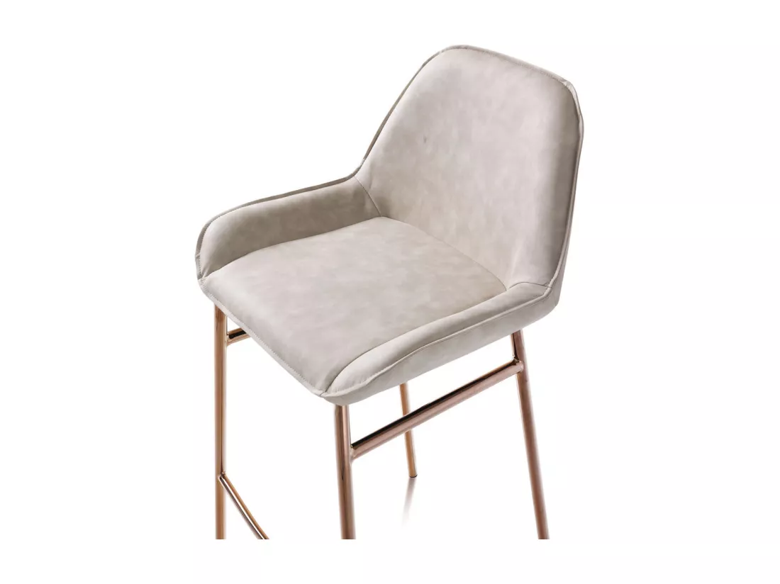 Set de 2 Tabourets NISIDA beige melange