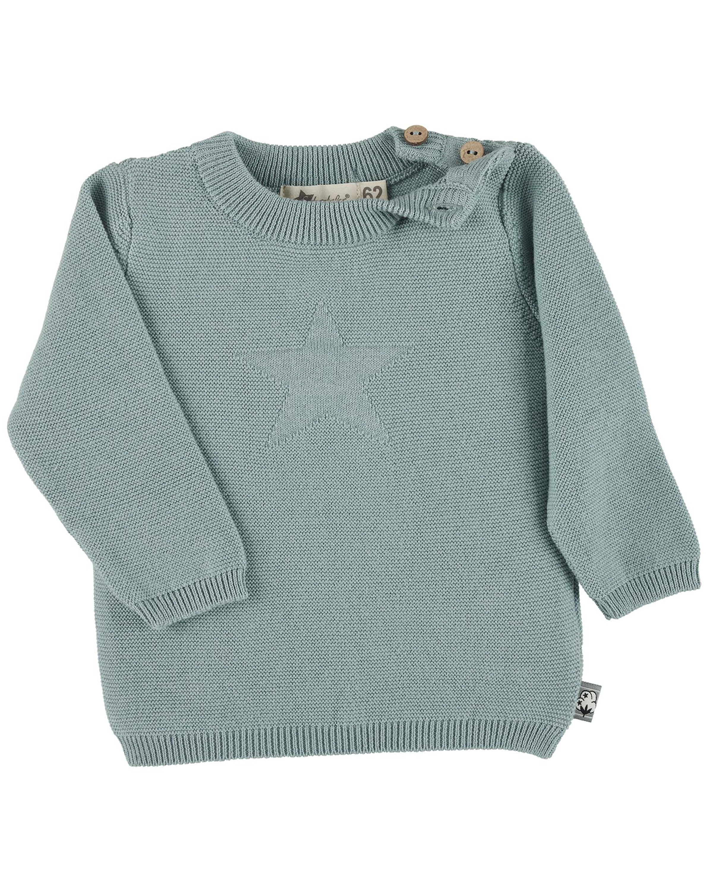 Strick-Pullover STERN in grün