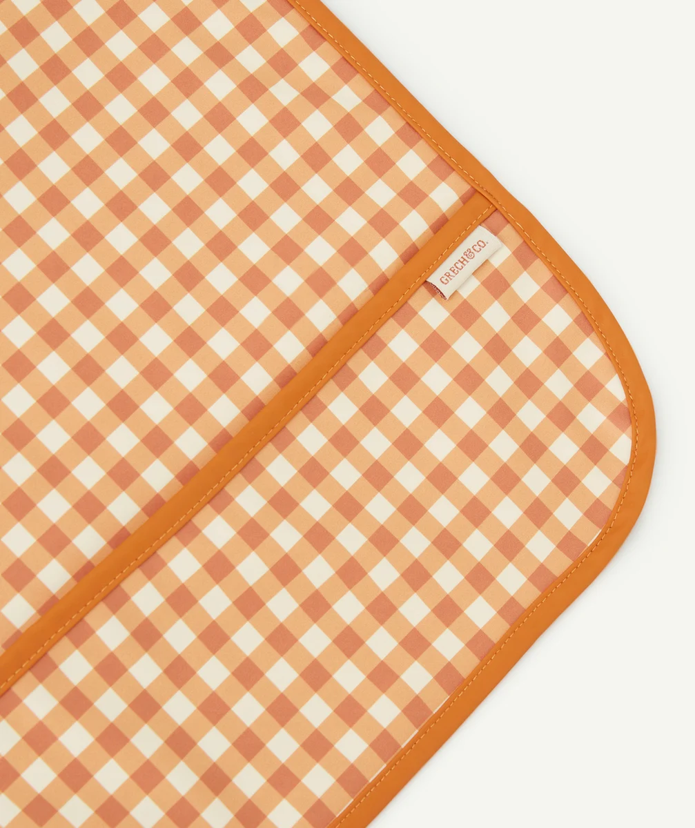 GRECH & CO.BAVOIR MOTIF VICHY COULEUR ORANGE