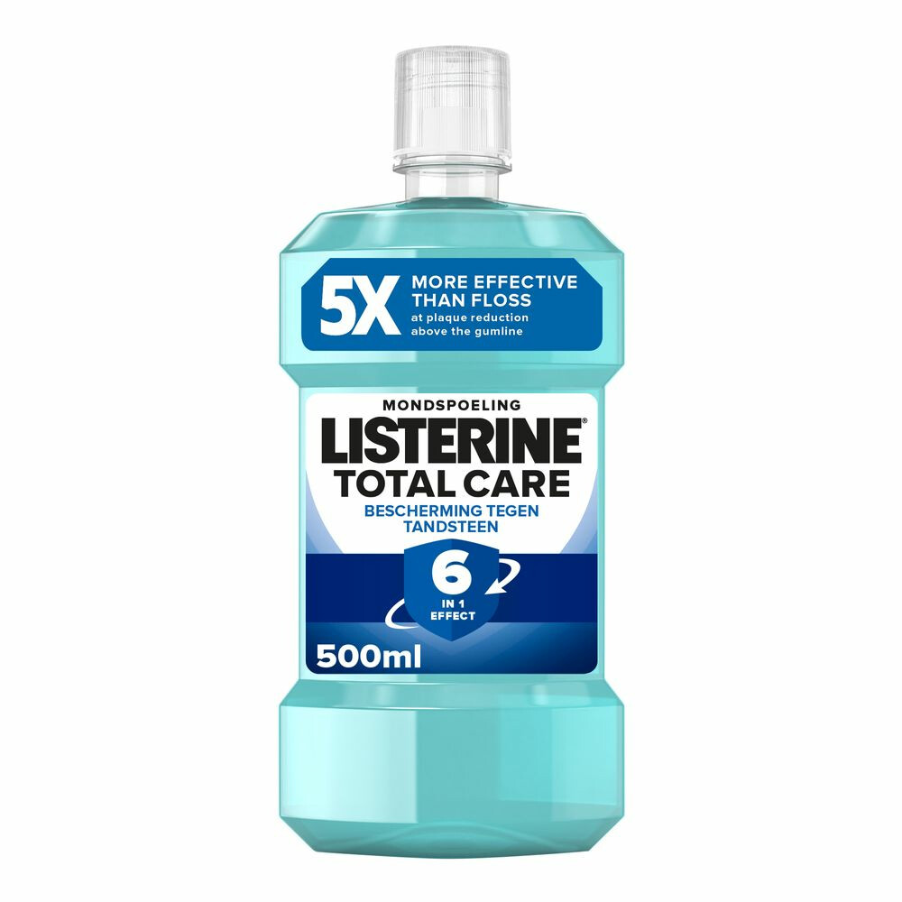 3x Listerine Total Care Bescherming Tegen Tandsteen500 ml