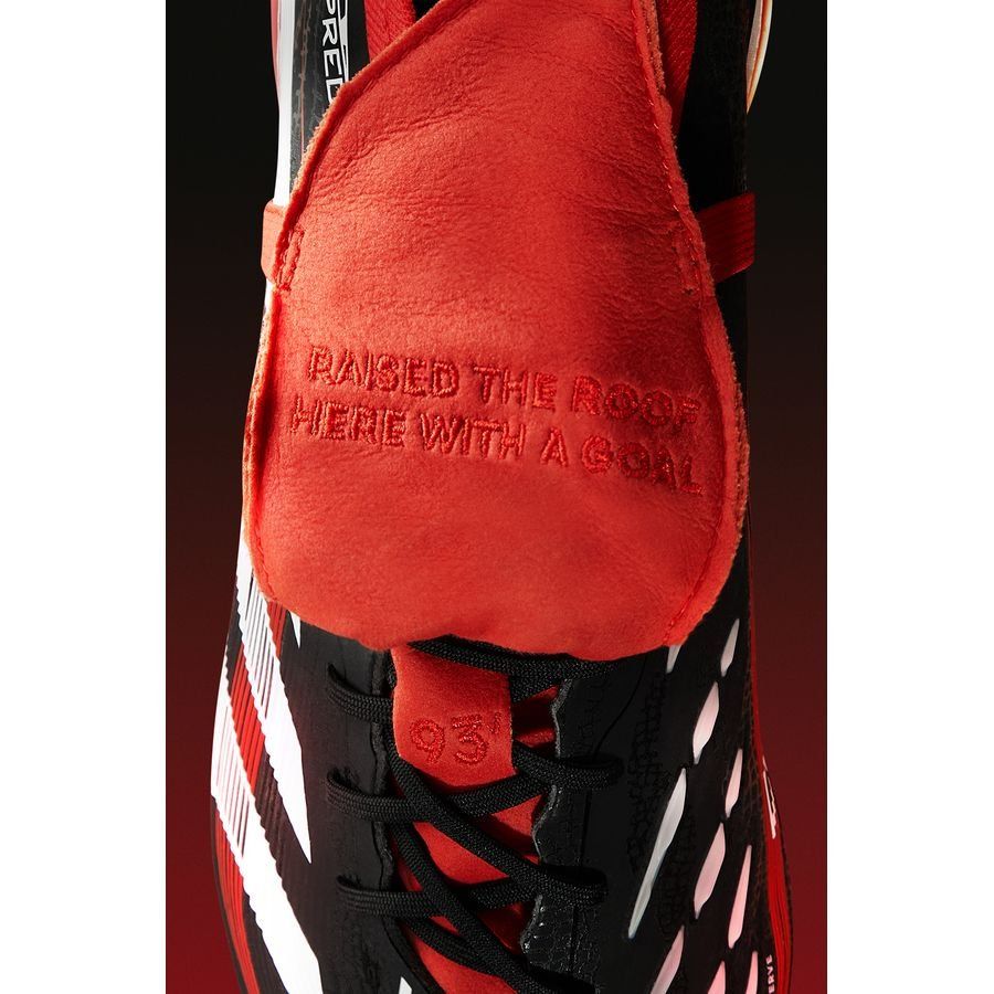 adidas Predator Elite Fold-over Tongue FG Moments - Noir/Blanc/Rouge ÉDITION LIMITÉE