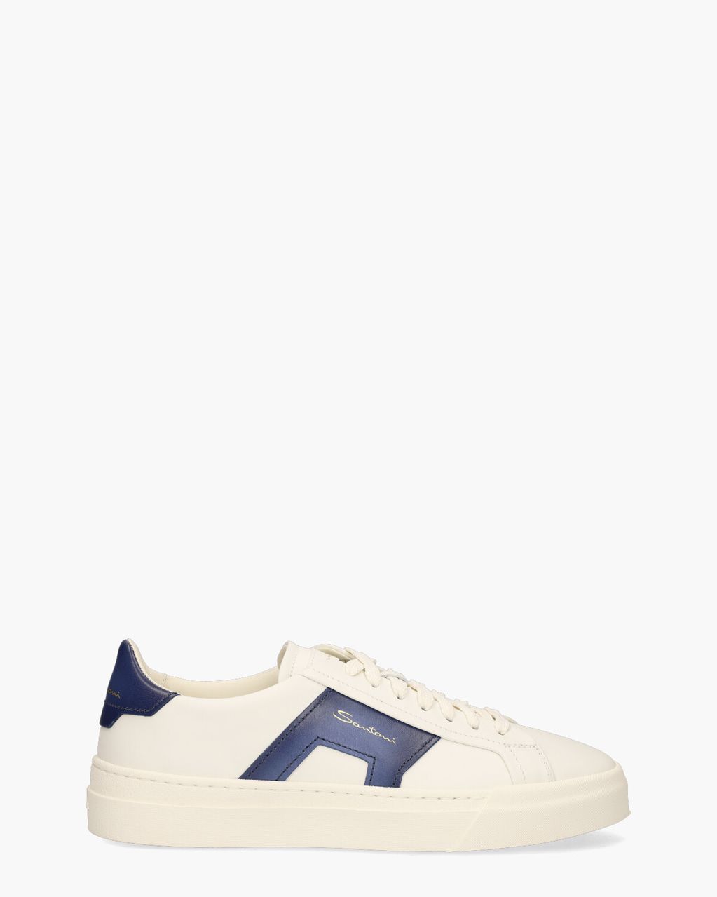 Santoni 21779 Wit/Blauw Herensneakers
