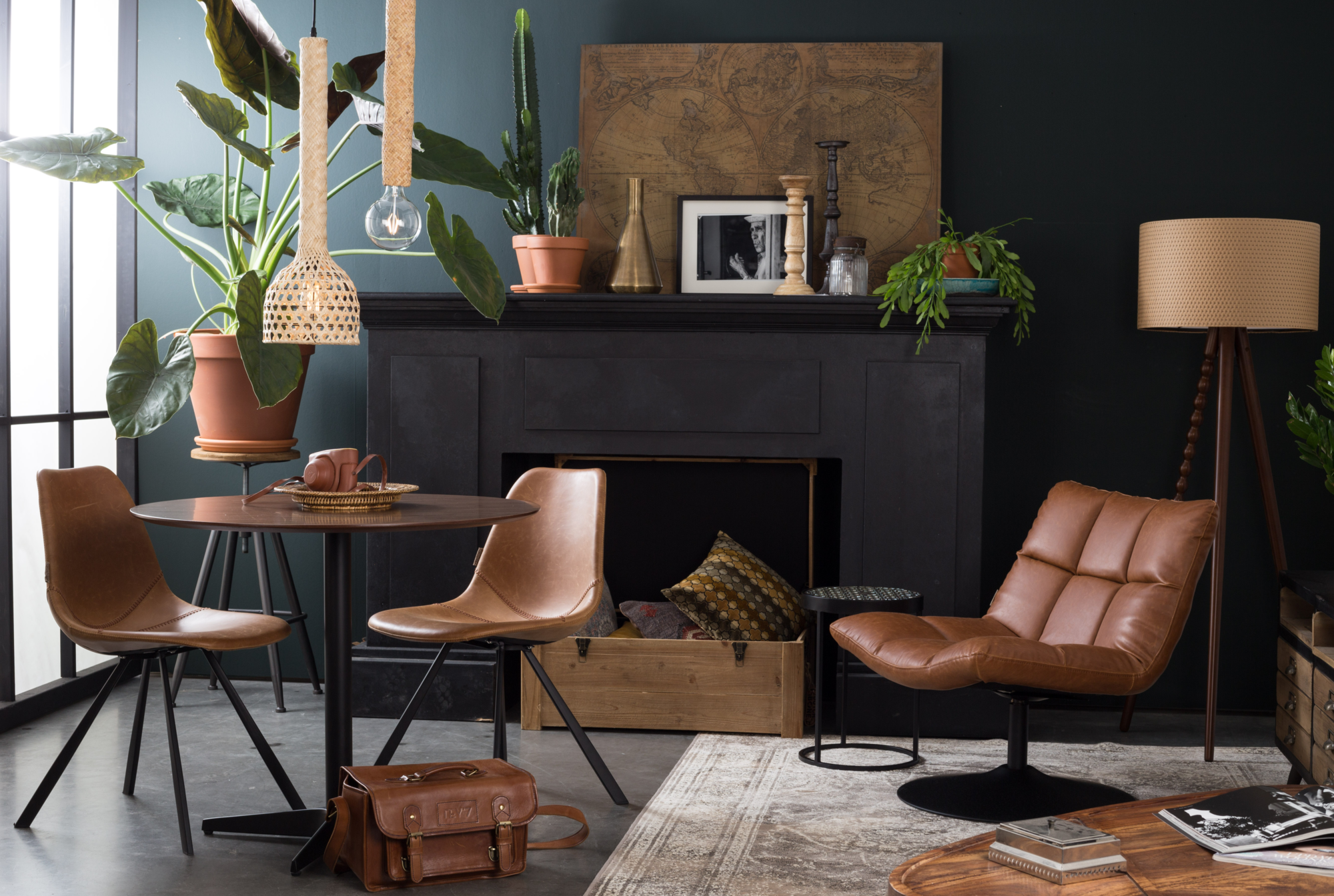 Fauteuil Bar donker grijs