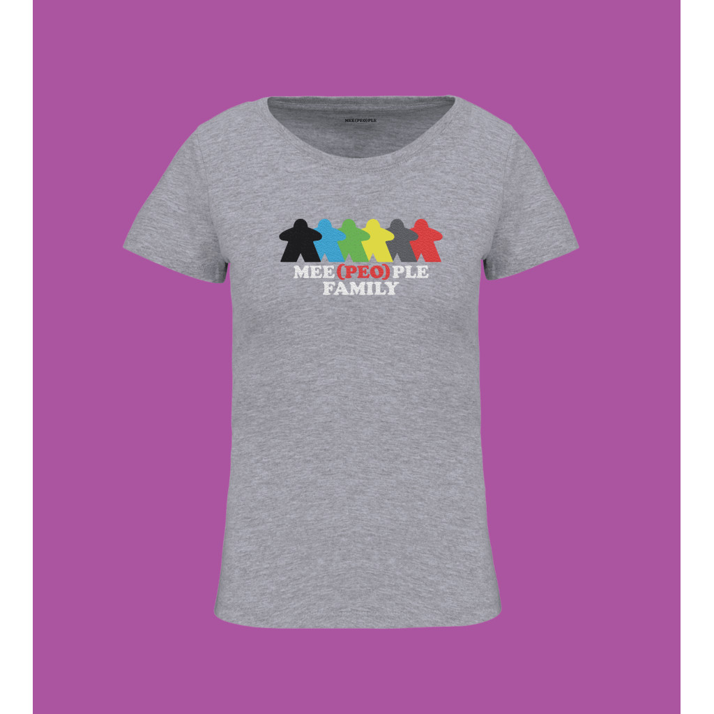 Tee shirt Femme – Family – Gris Chine - XS