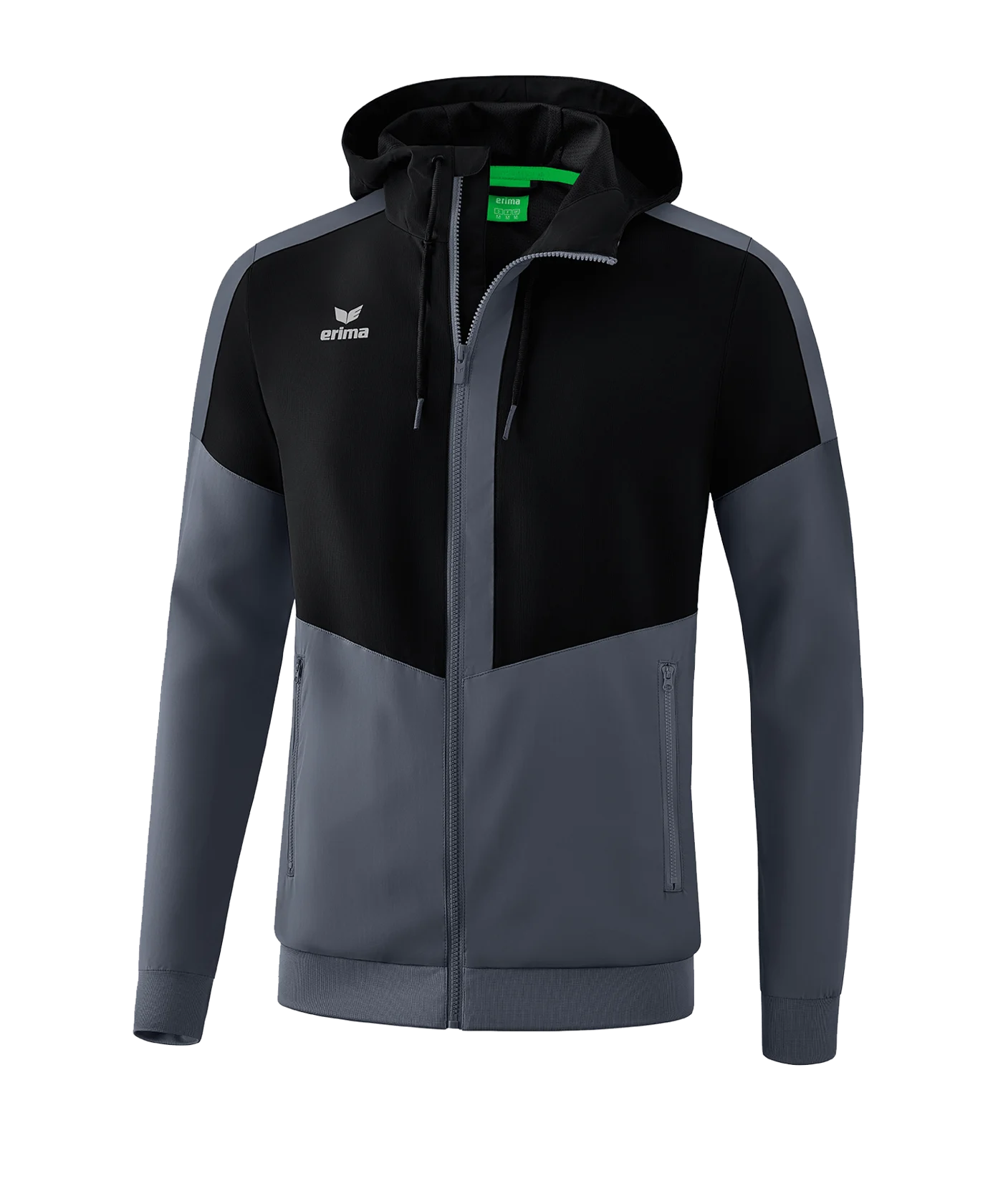 Erima Squad Präsentationsjacke Schwarz Grau