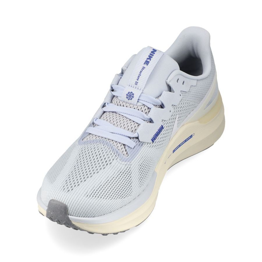 Nike Chaussures de Running Air Zoom Structure 25 - Gris/Blanc/Bleu Femme
