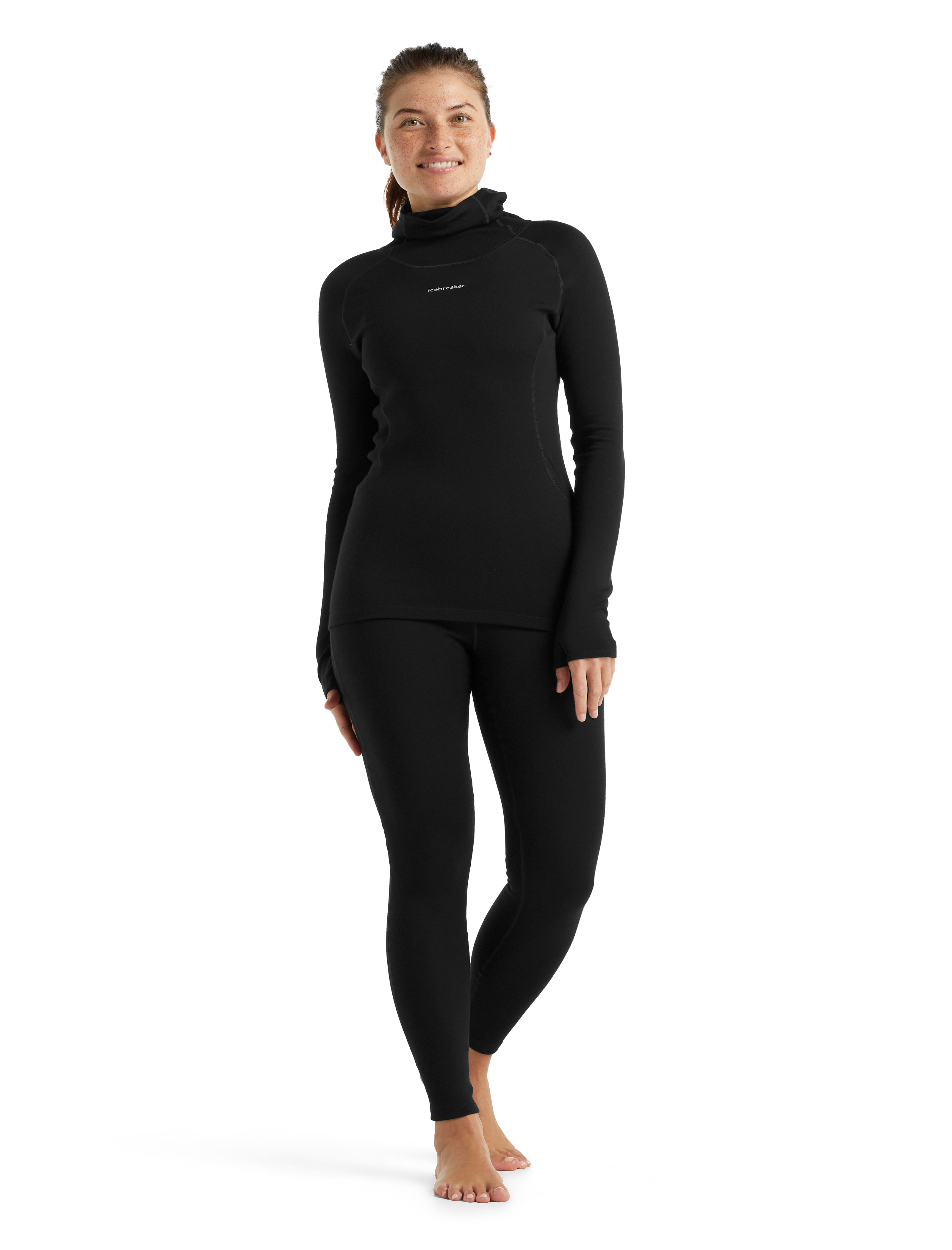 300 MerinoFine Thermal Leggings Dame IB001/Black