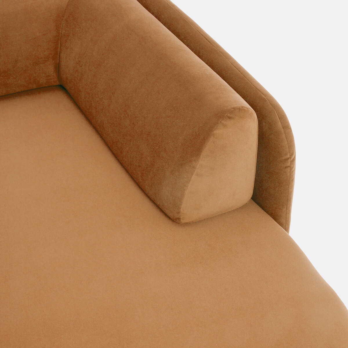 LA REDOUTE INTERIORS<br>Links de cadeira comprida, fluweel, Meridiano