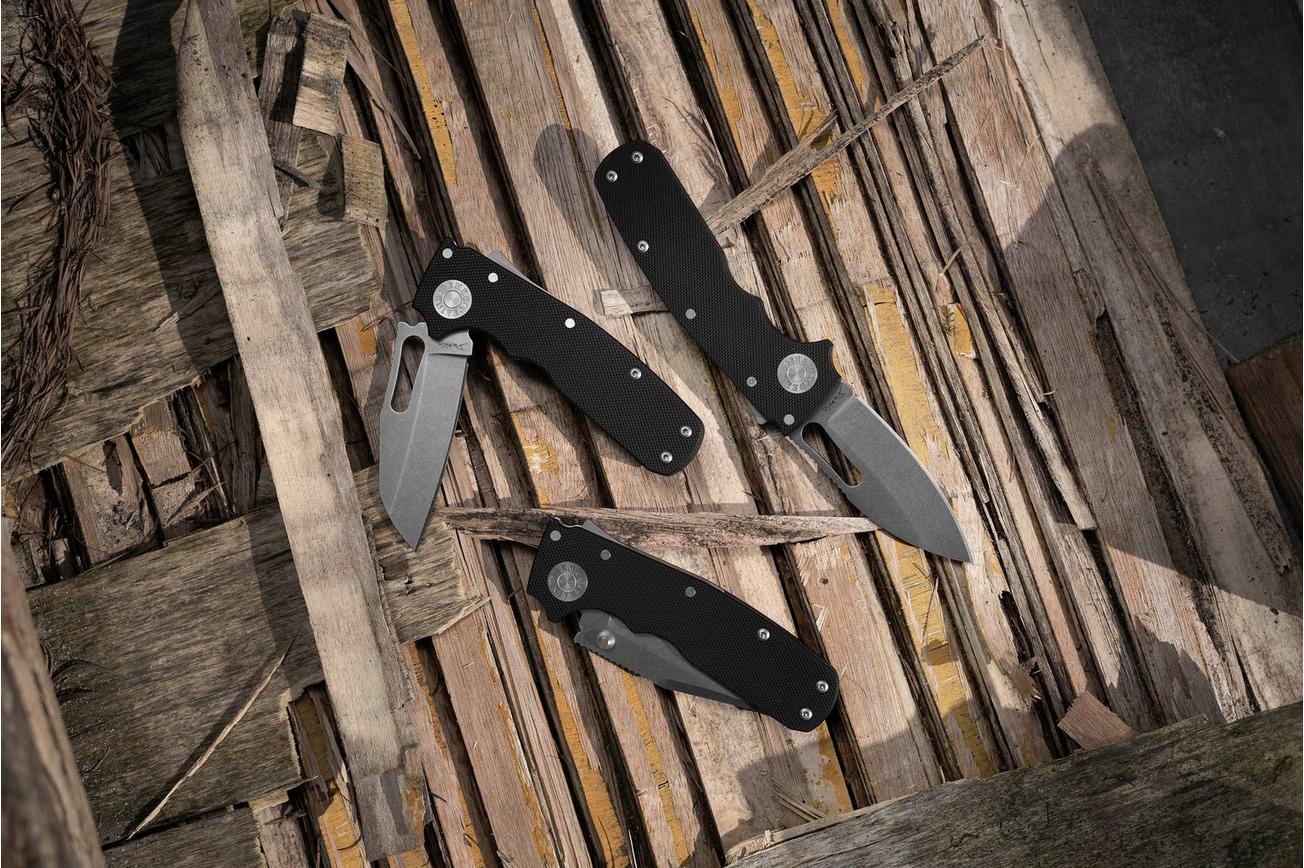 Demko Knives Shark-Cub Shark-Lock Shark Foot SC-20CV-BLKG10-SF Black G10, zakmes