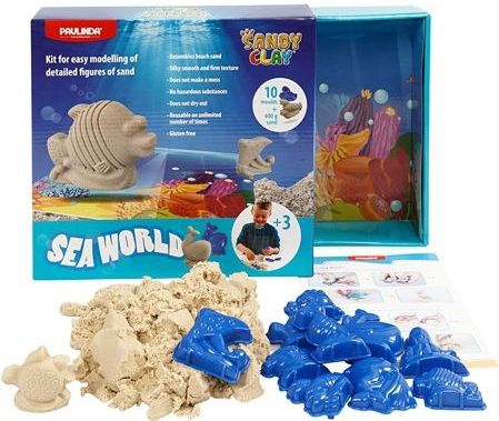Sandy Clay Speelzand Seaworld 600 Gram Met 10 Vormpjes