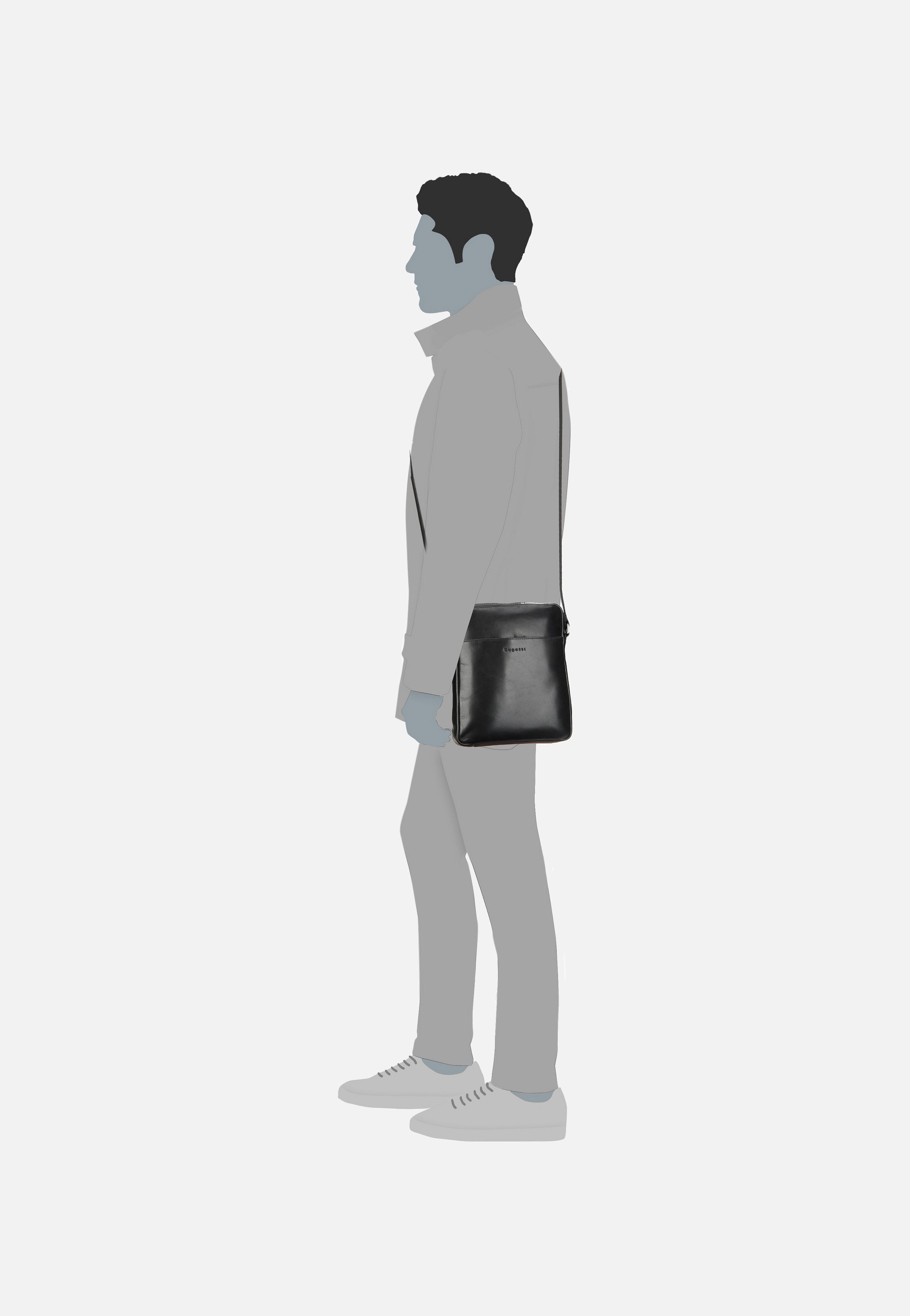 Romano 4016 Schwarz - Crossbody Bag