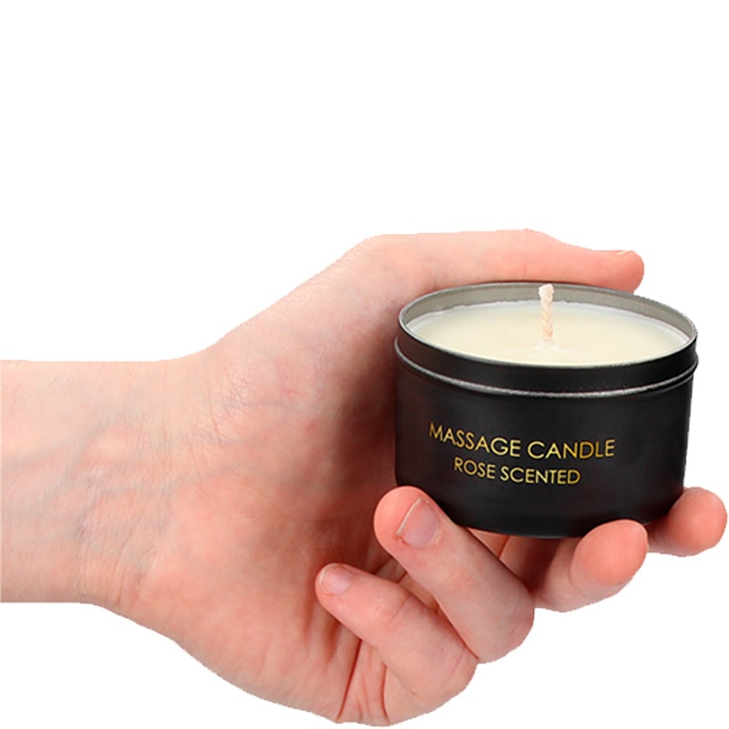 Bougie de massage parfumée - Rose - 100 g