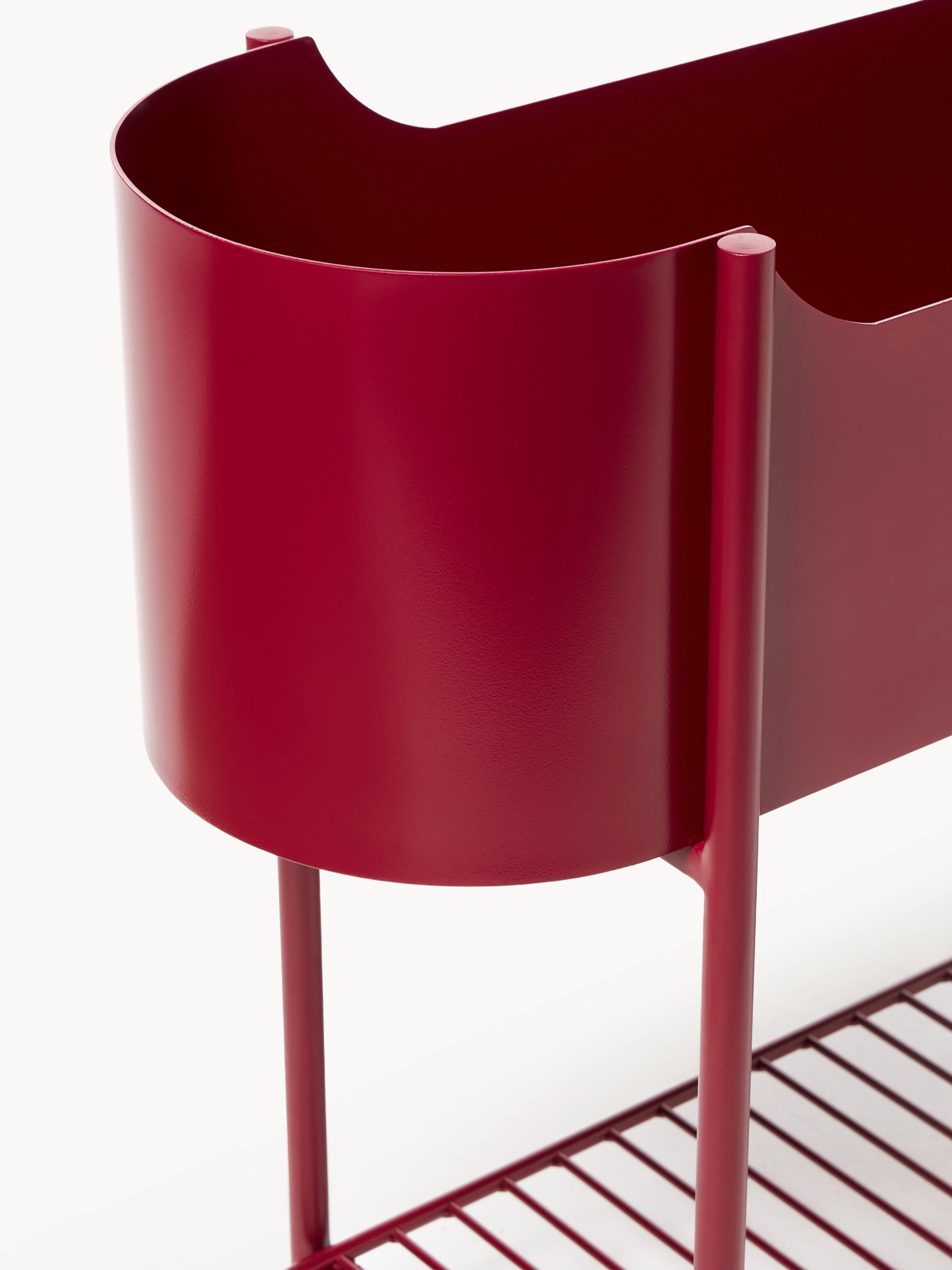 Metalen plantenbak Taru, H 65 cm
