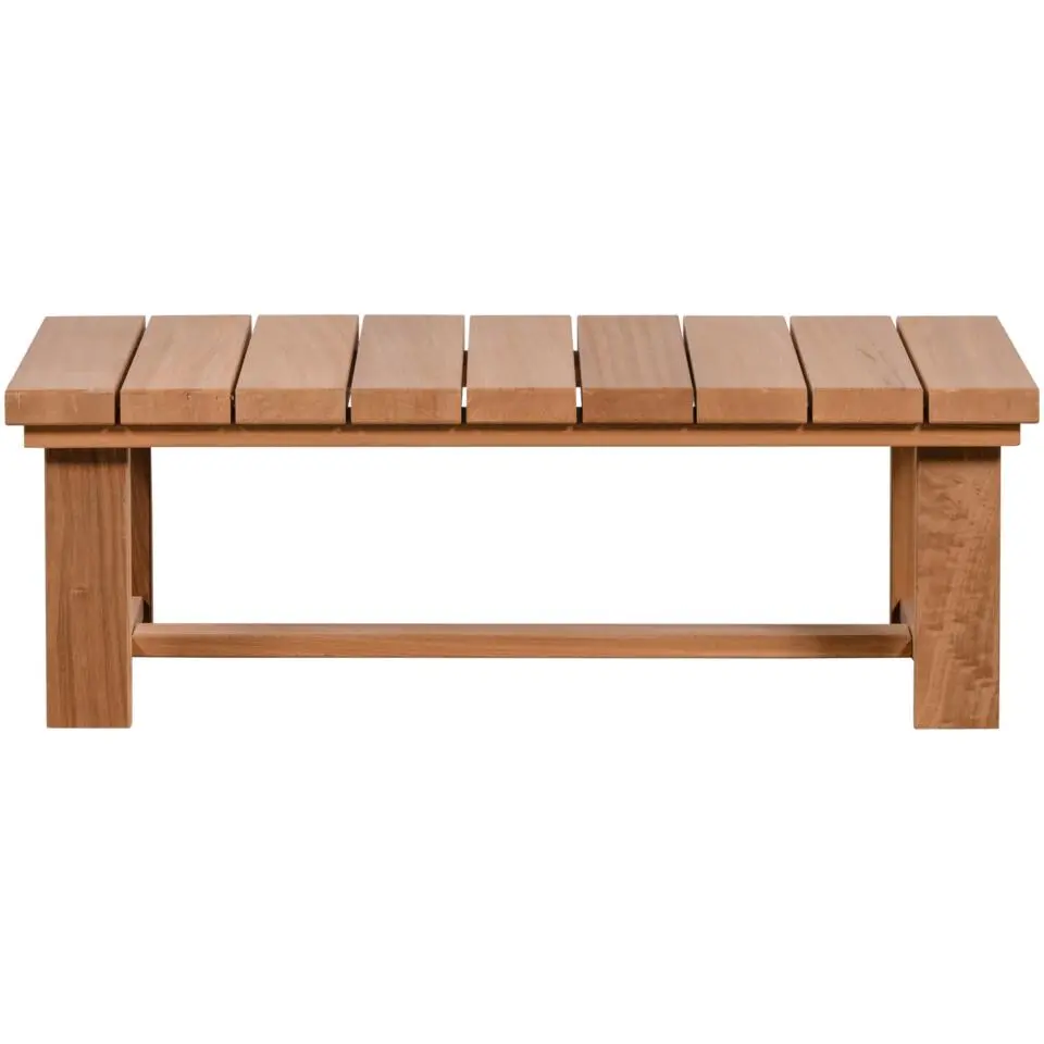 WOOOD Banco Salontafel Tuin - Hout/ Metaal - Naturel - 42x122x68