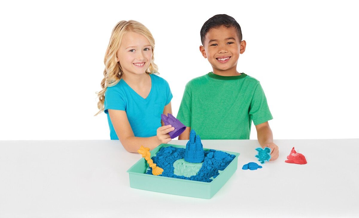 Kinetic Sand - Sandbox Sæt - Blå