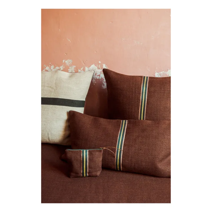 Libeco Housse de coussin Jasper | Terracotta