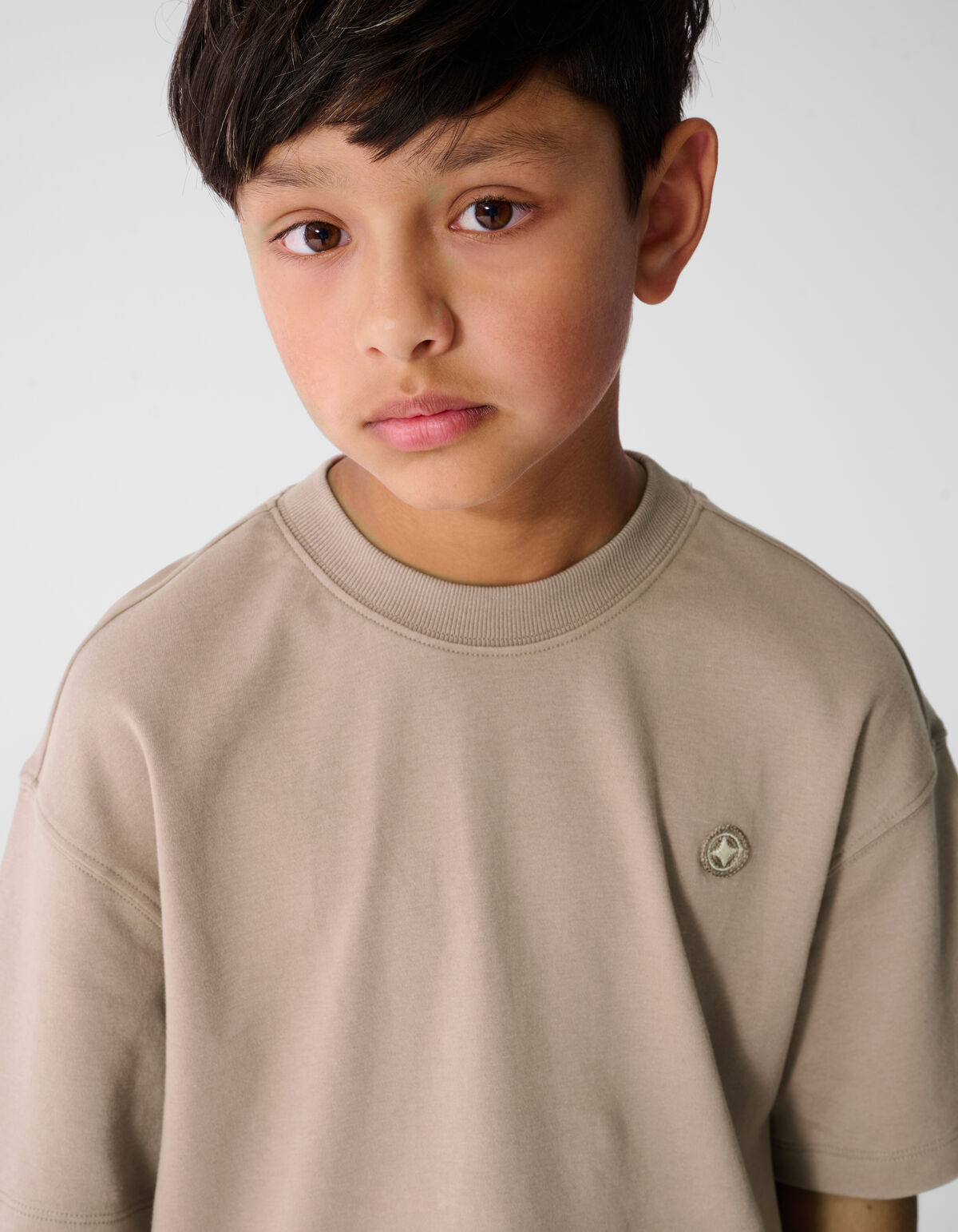 Spark Washed T-shirt Taupe