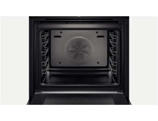 Bosch Serie | 8 HSG636BB1 - Ovn - med dampfunktion - til indbygning - niche - bredde: 56 cm - dybde: 55 cm - højde: 58.5 cm - med selv-rengøring - Klasse A  - sort