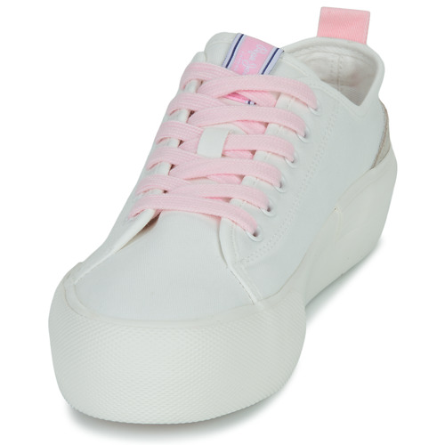Pepe jeans - ALLEN FLAG COLOR W - Blanc / Rose