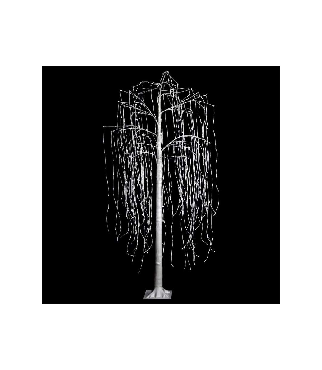 Décoration Lumineuse Led Saule 235cm Blanc
