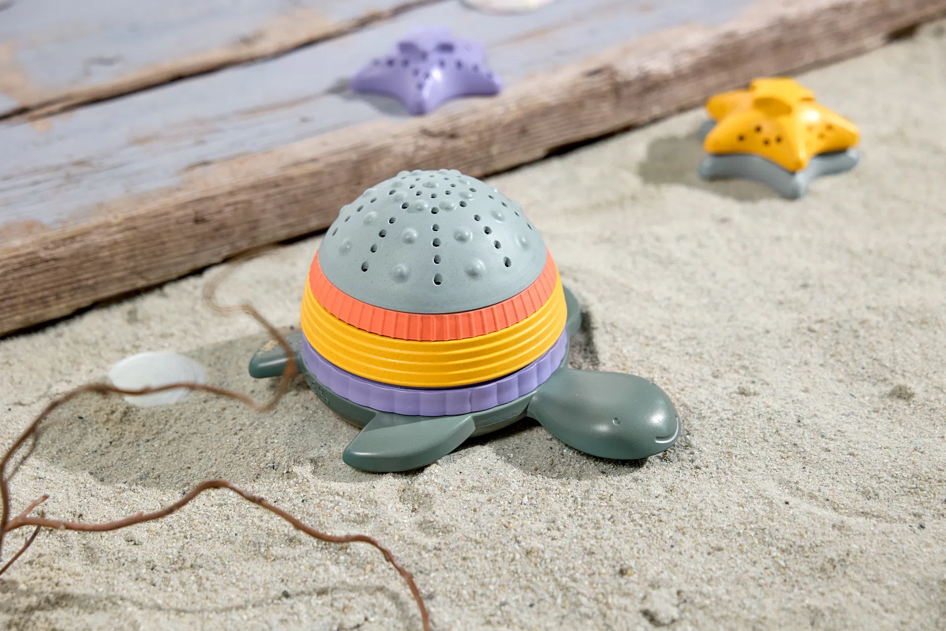 Lassig Lassig stacking toy turtle green