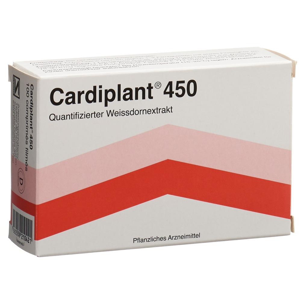 CARDIPLANT Filmtabl 450 mg Blist 100 Stk<br>100 Stück, Blister, Filmtablette