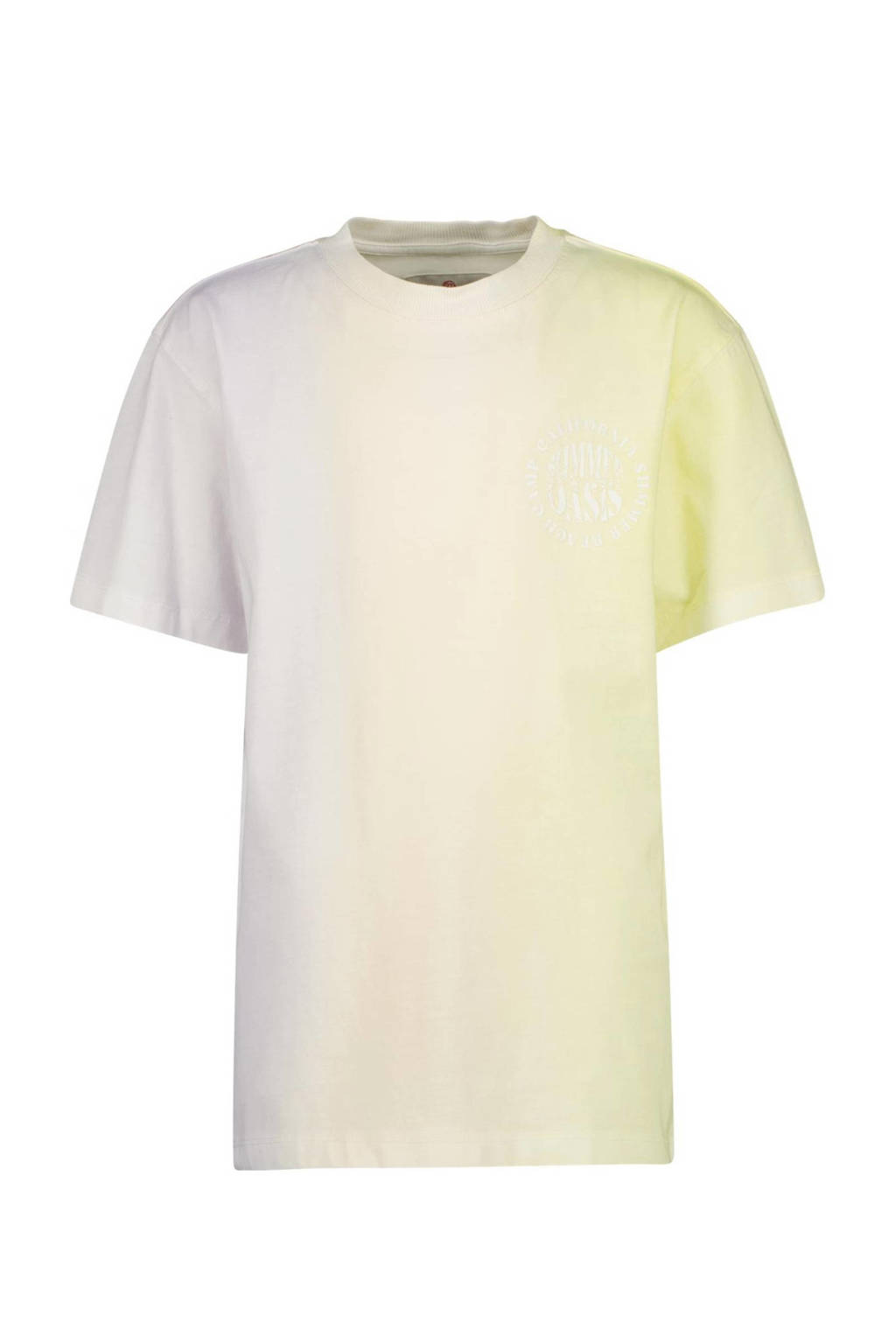 Vingino T-shirt JOP licht neon geel/lila