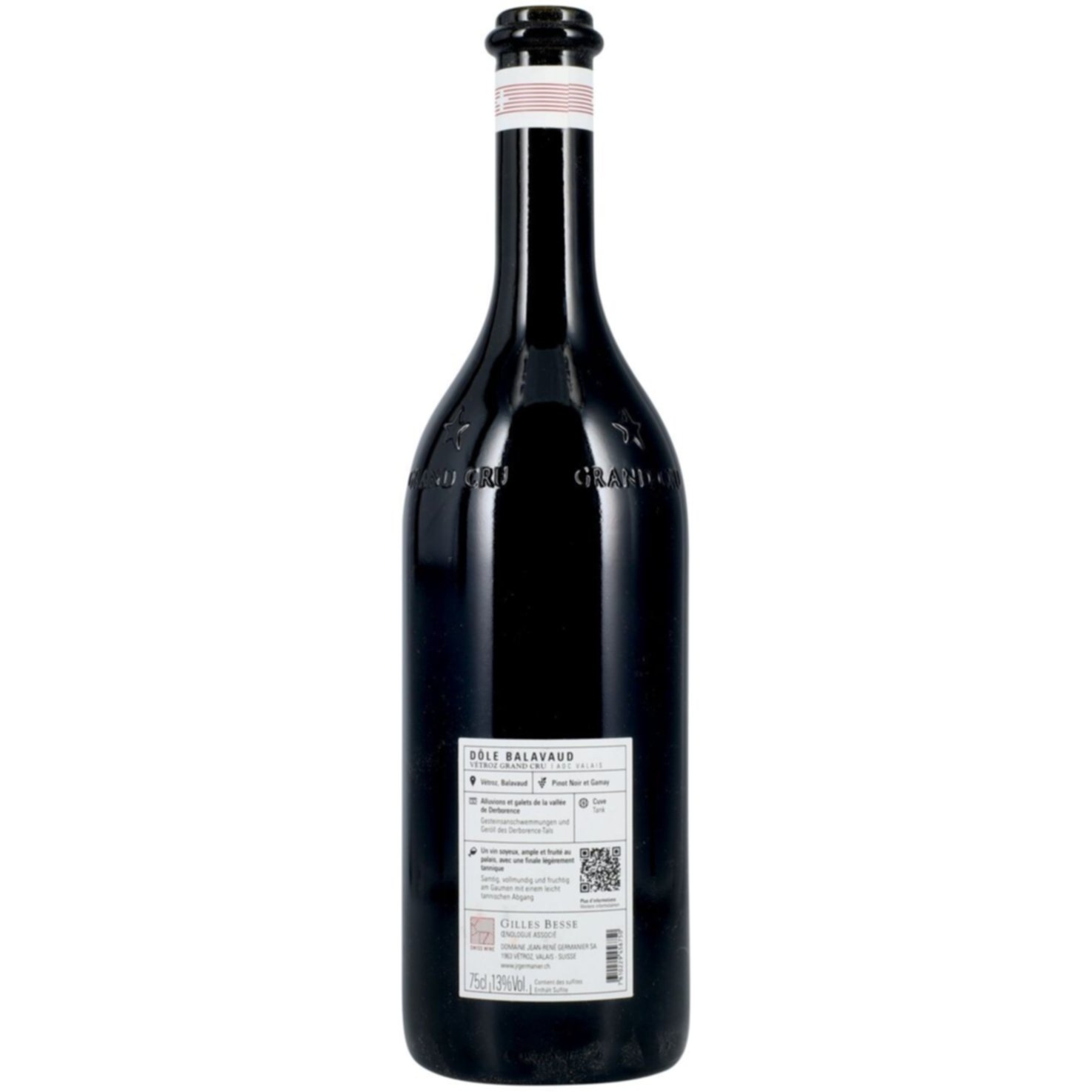 Valais AOC Dôle Balavaud Vétroz Grand Cru Jean-René Germanier -75cl