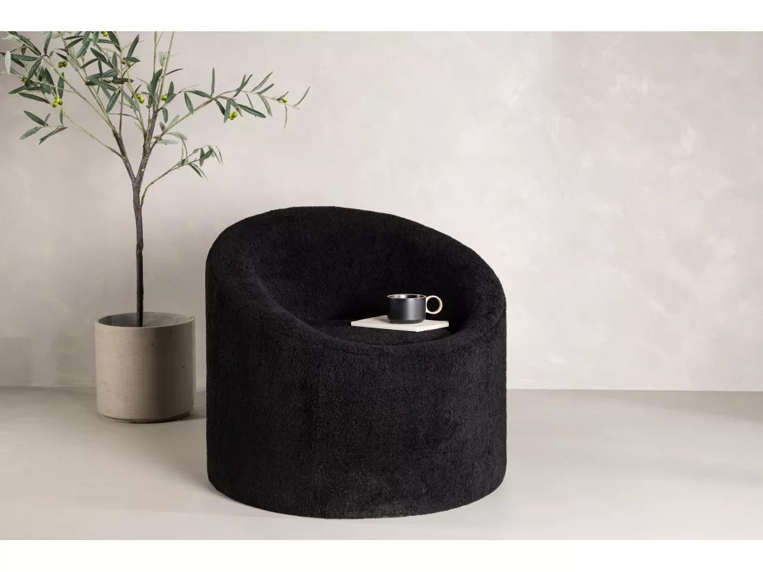 Fauteuil WARREN AC 1NOS 81x82x72 Noir