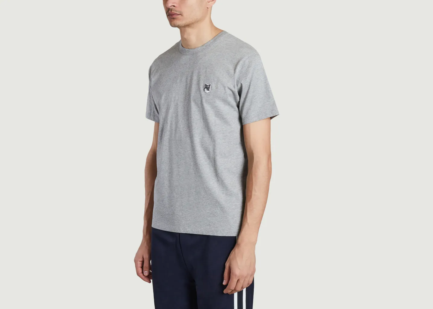 T-shirt fox head logo Maison Kitsuné