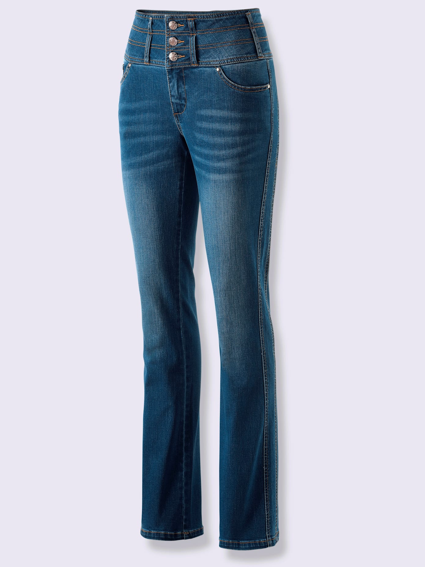 Jean 5 poches mélange de lyocell et de viscose de qualité