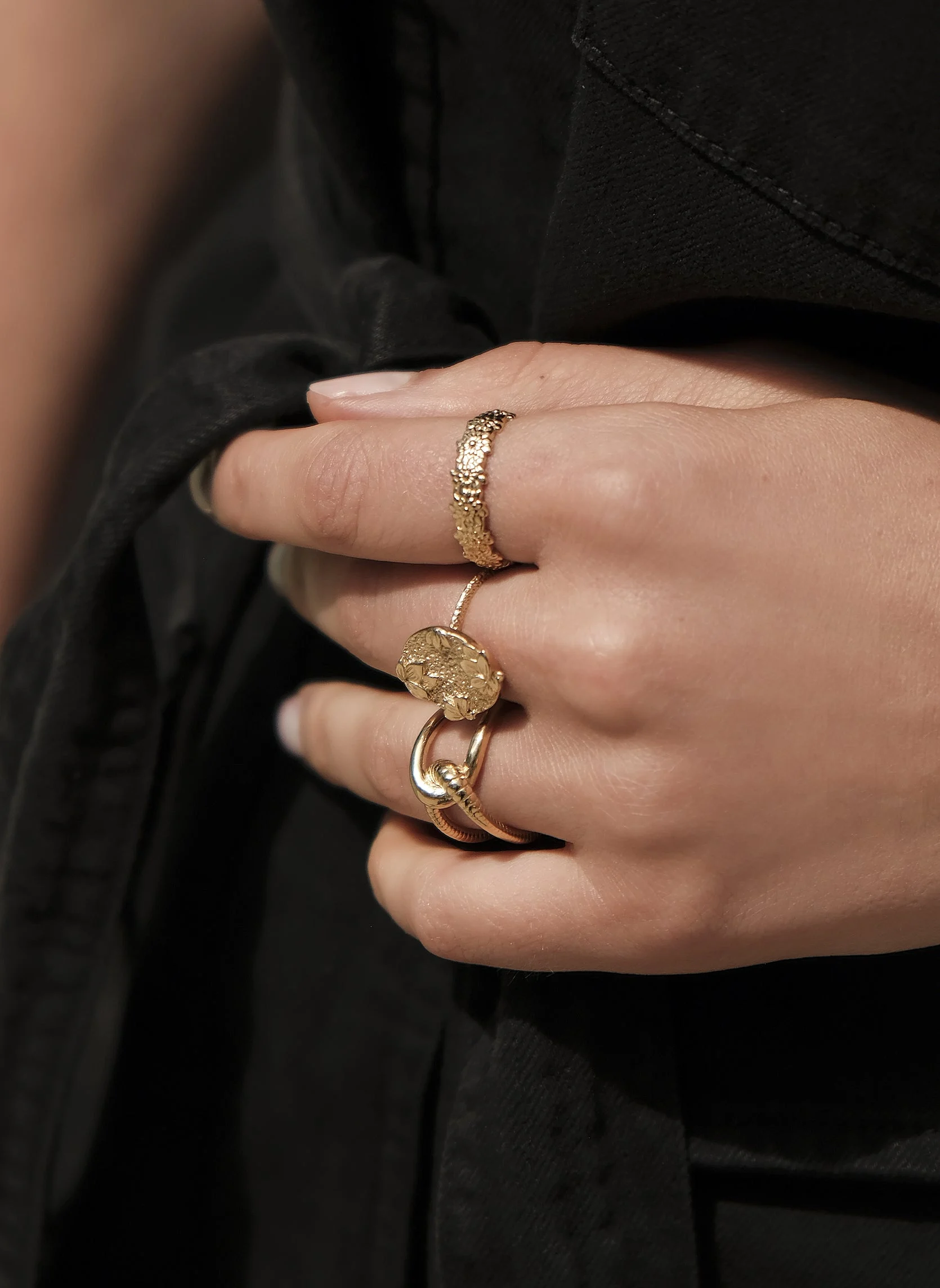 DIVYA ROND - Bague chaîne divya rond | Bleu