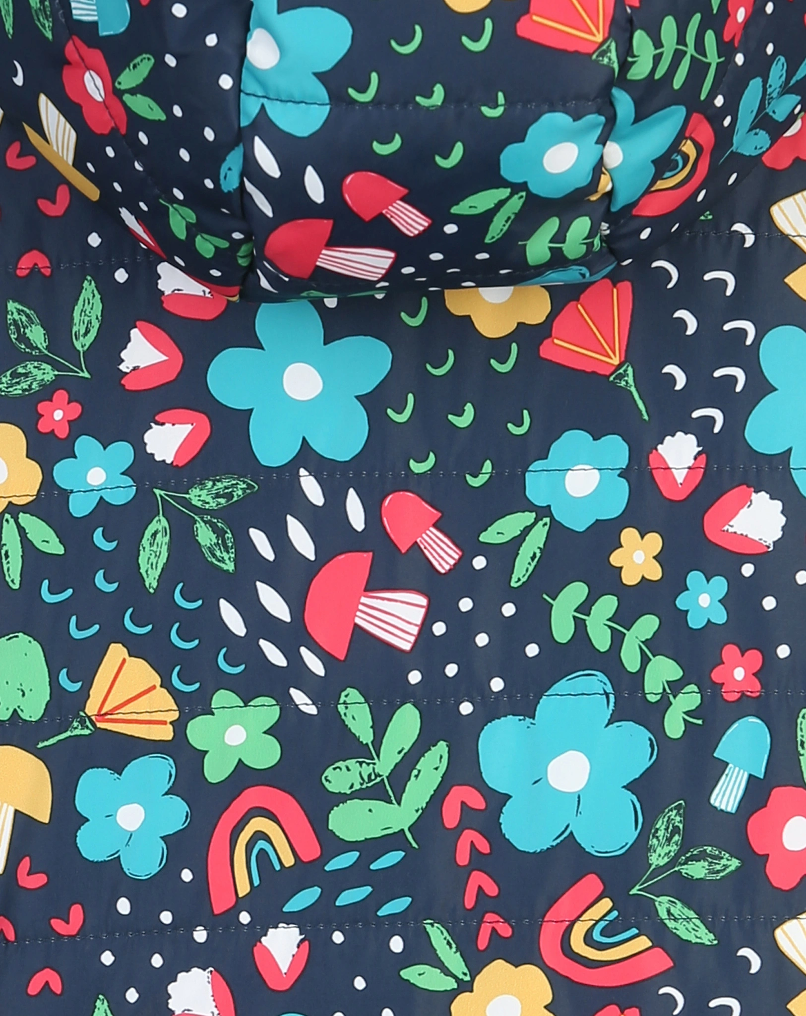 Steppjacke TOASTY - BLOOMING zum Wenden in bunt