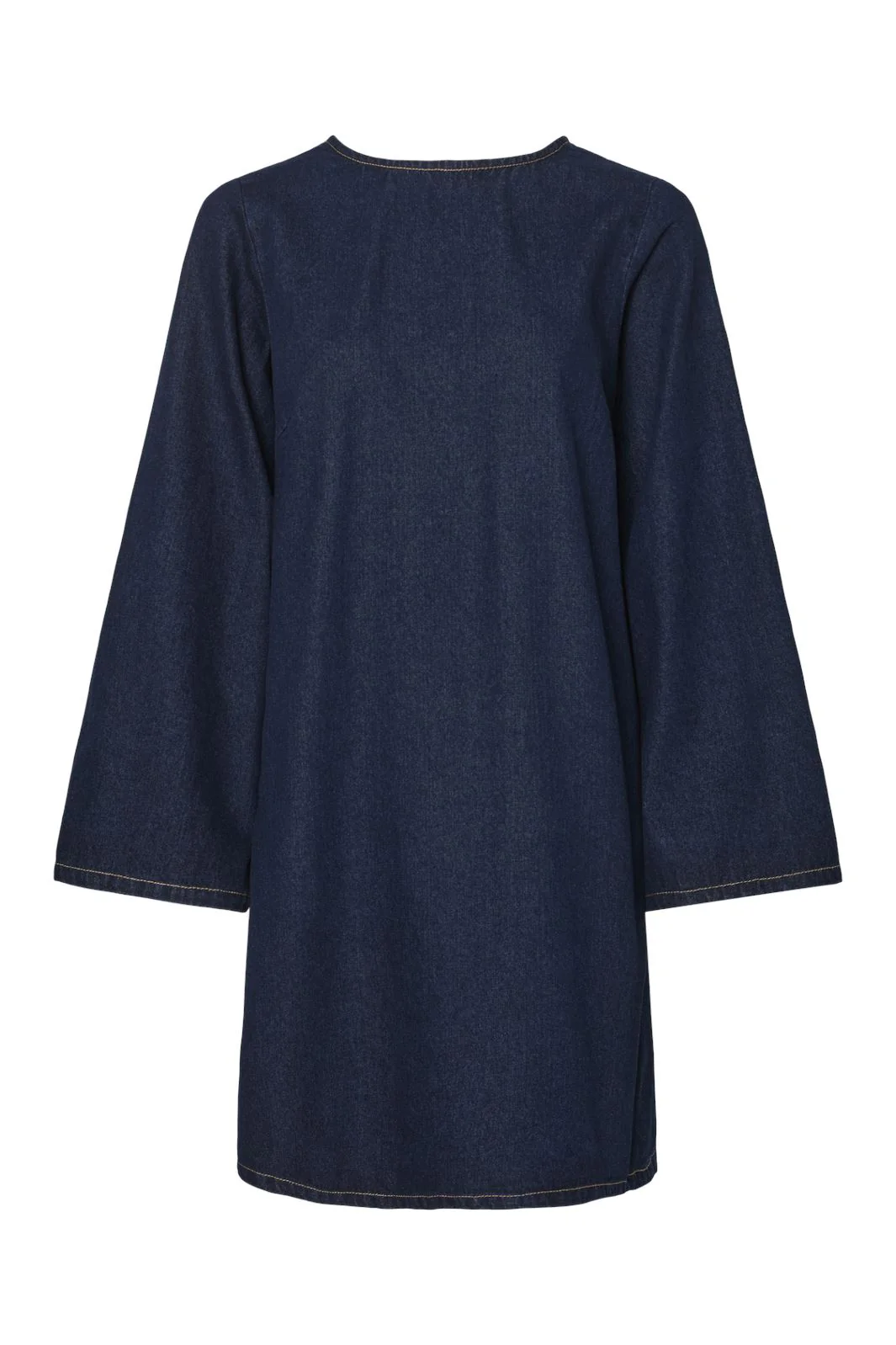 Pieces Pcofelia Ls Short Denimbow Dress Fsy